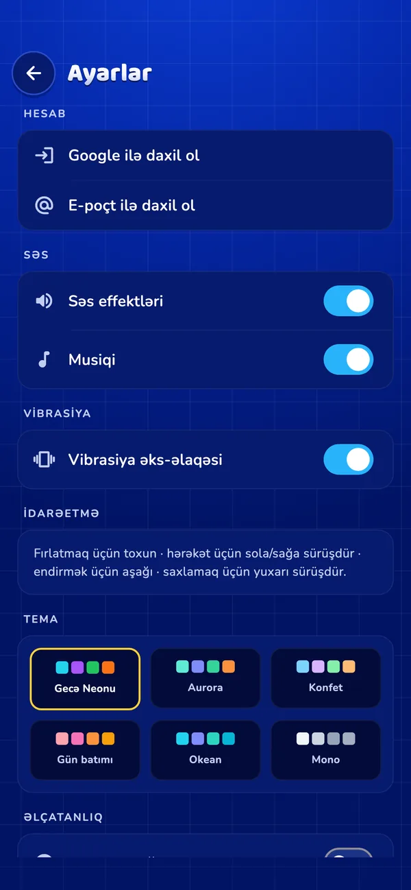 6 rəng teması