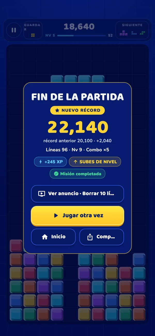 Fin de partida sin presión